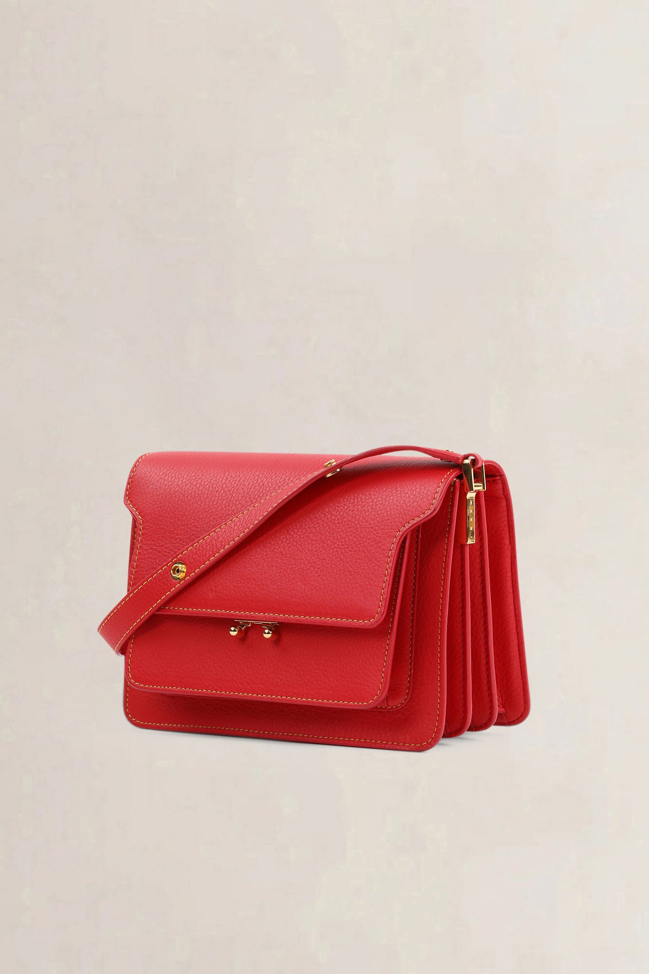 Marni Red Trunk Crossbody Bag