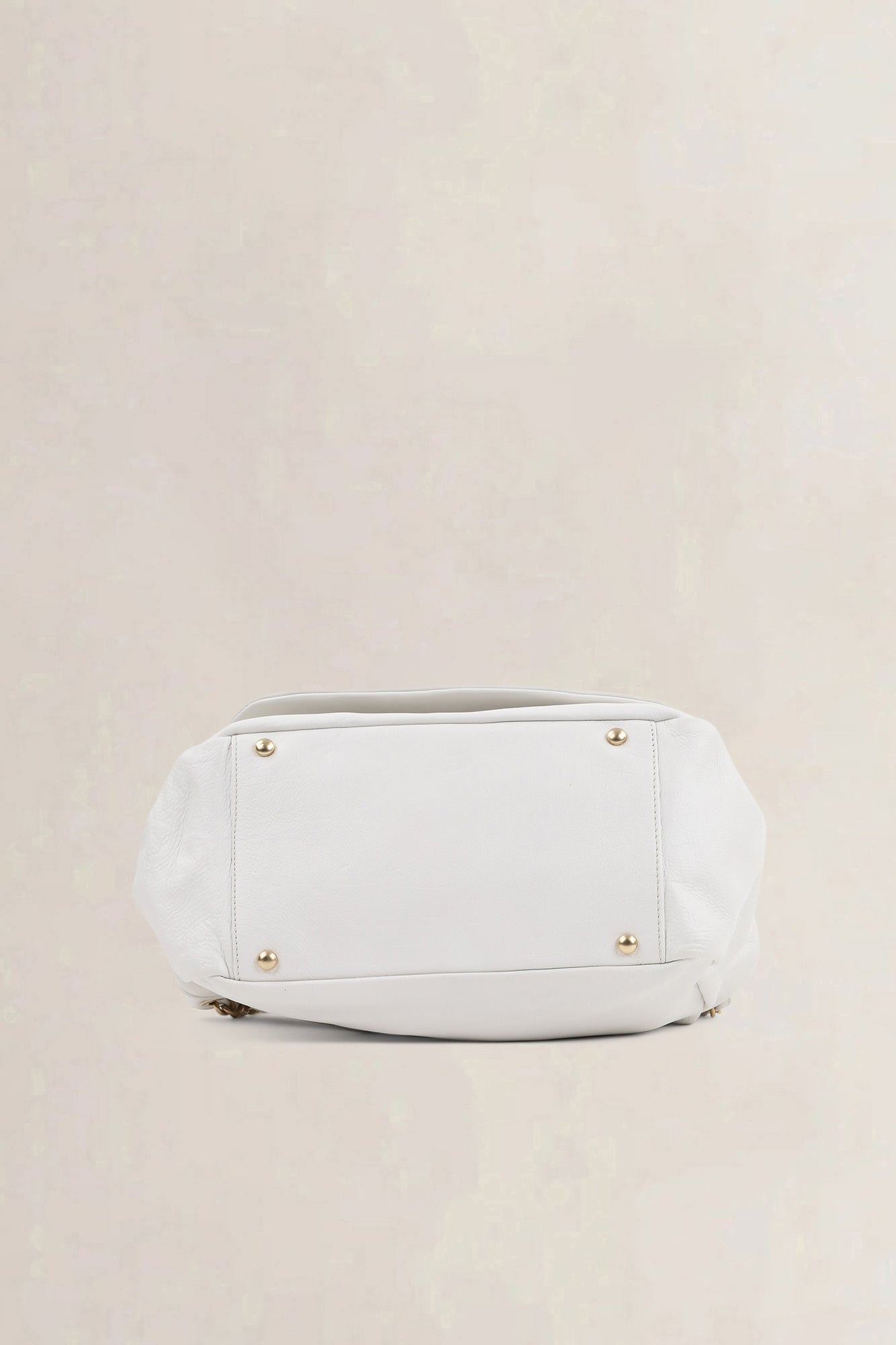 Chanel White Mosaic Studs Acordion Flap Bag