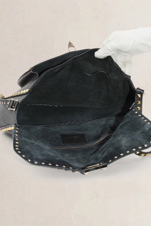 Valentino Black Rockstud Crossody Bag