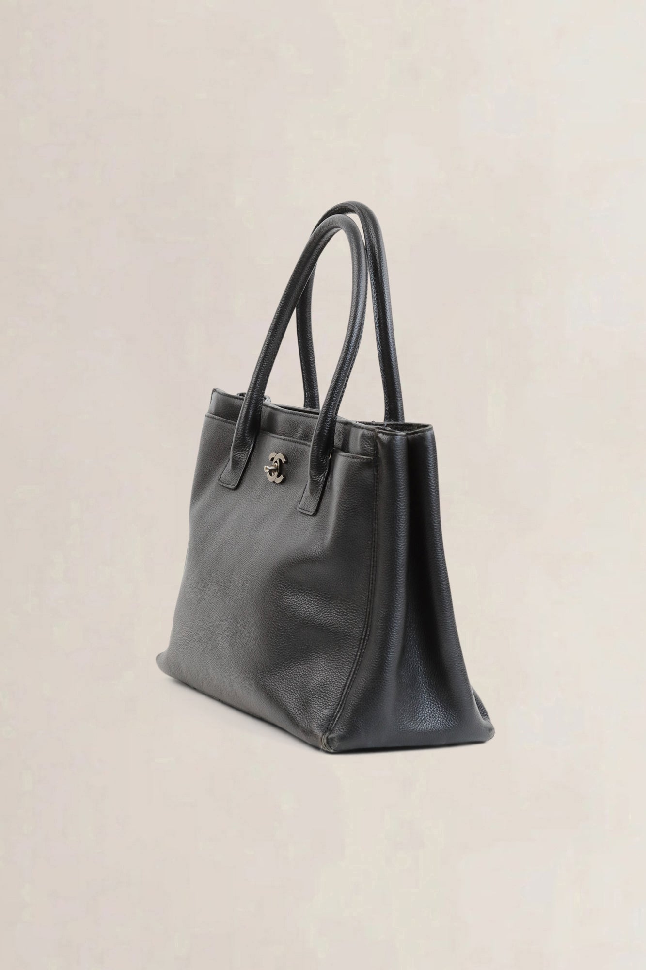 Chanel Dark Grey Executive Cerf Shoulder Bag