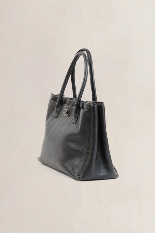 Chanel Dark Grey Executive Cerf Shoulder Bag
