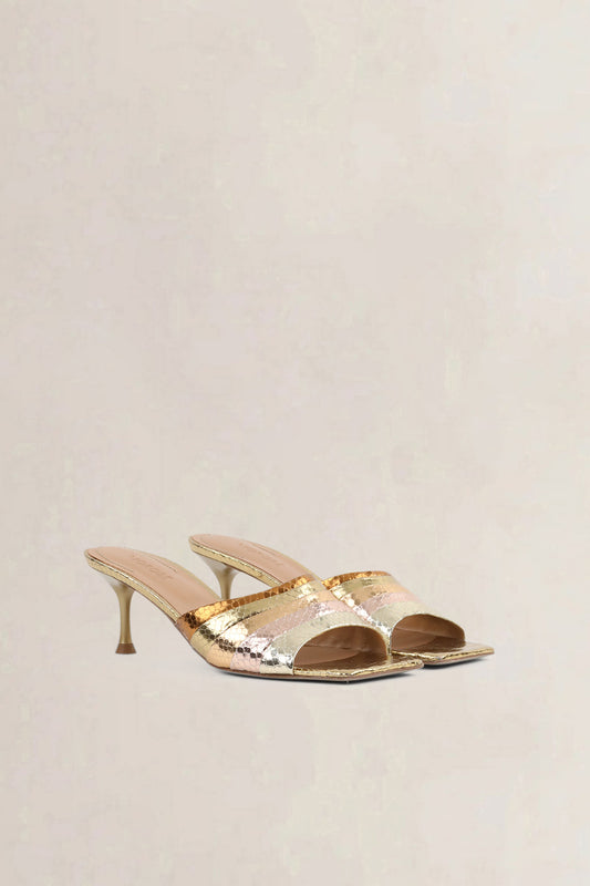 Morobé Multicolour Metallic Sandals