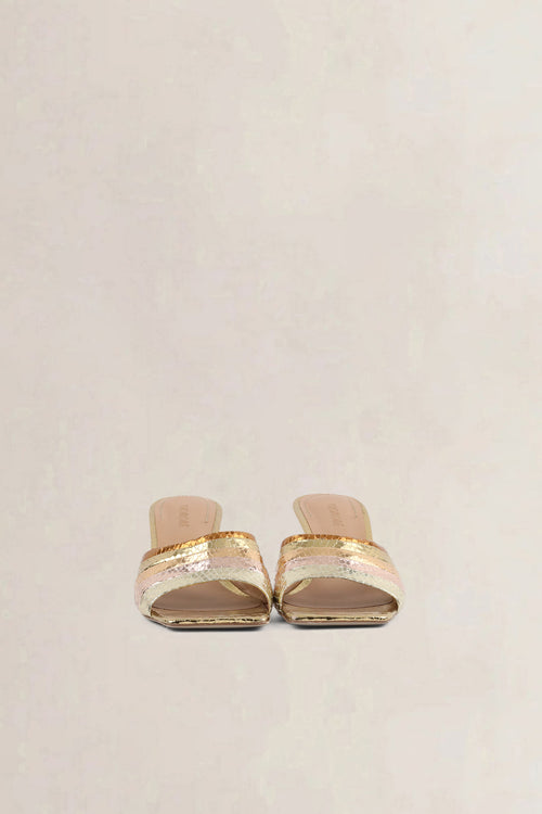 Morobé Multicolour Metallic Sandals