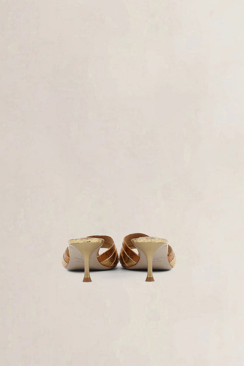 Morobé Multicolour Metallic Sandals