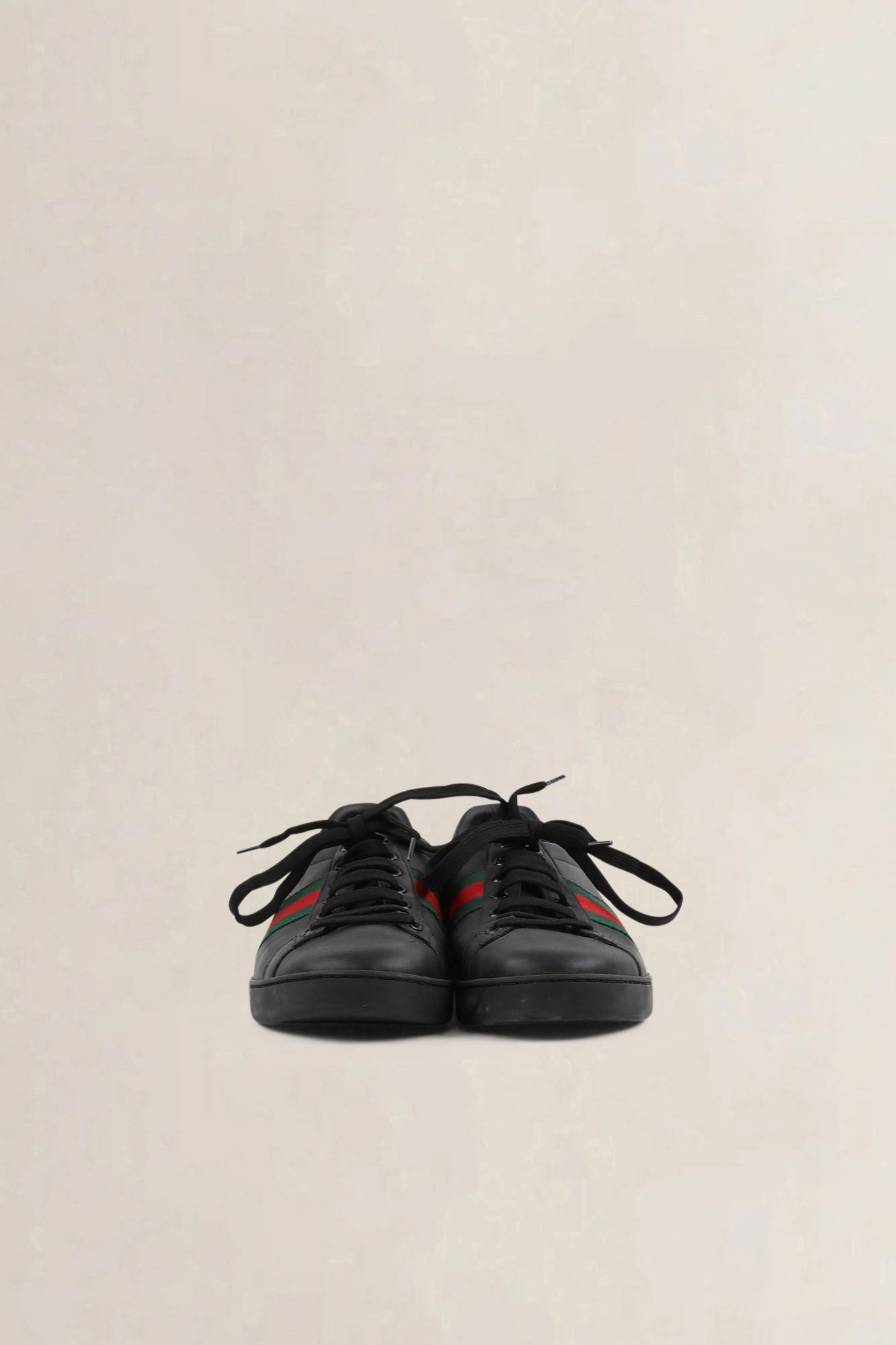 Gucci Ace Black Leather Sneakers