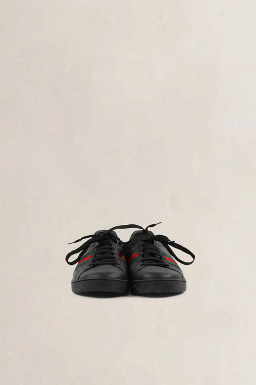 Gucci Ace Black Leather Sneakers
