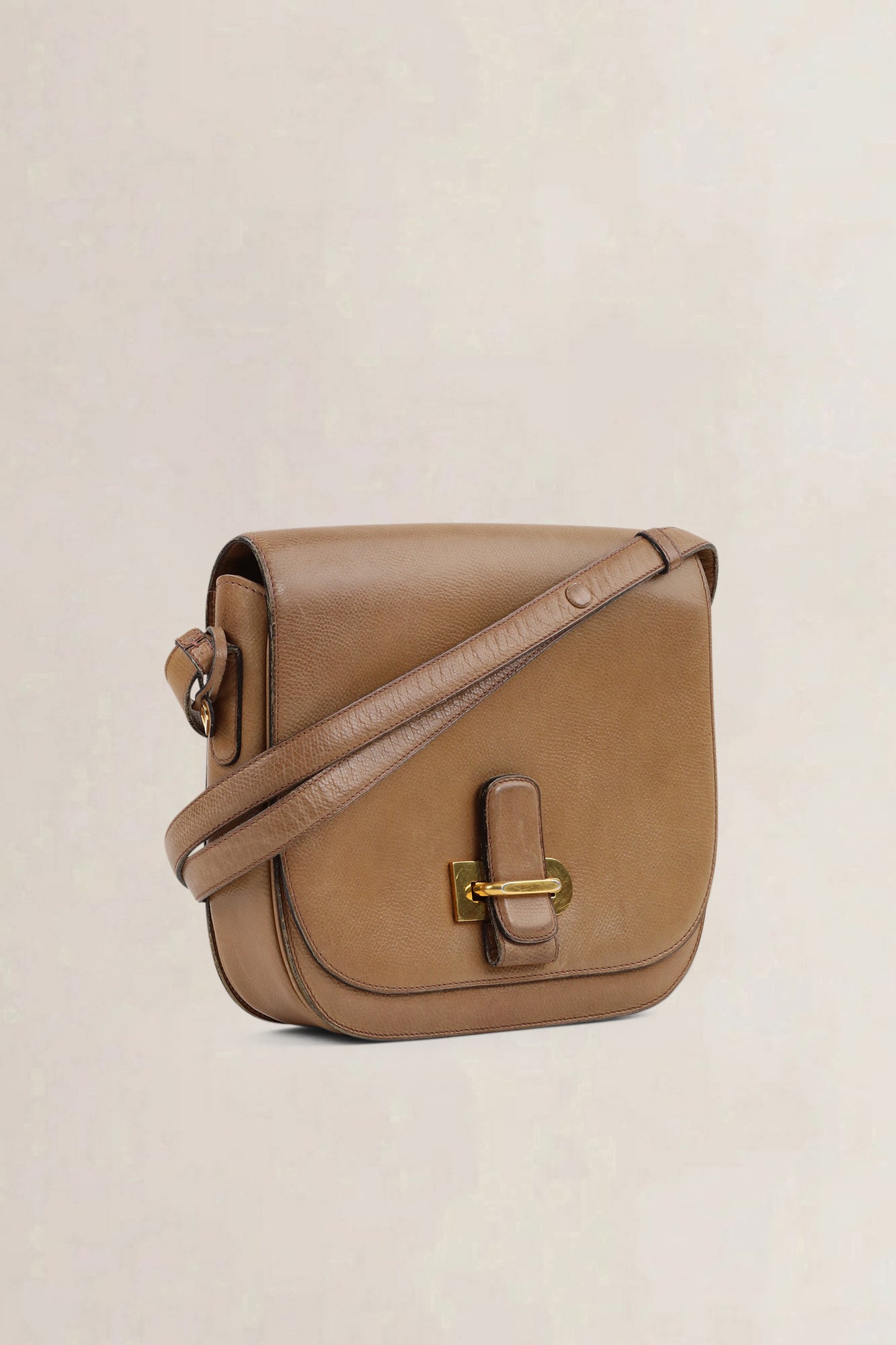 Delvaux Brown Leather Crossbody Bag