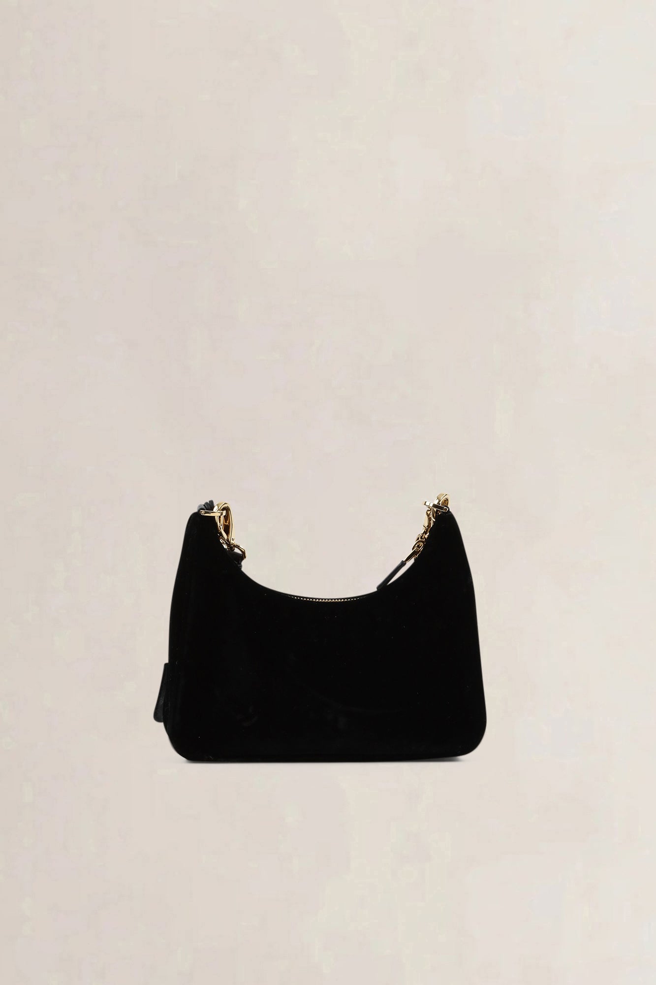 Prada Black Velvet Re-Edition Mini Shoulder Bag