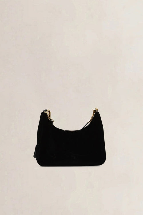 Prada Black Velvet Re-Edition Mini Shoulder Bag