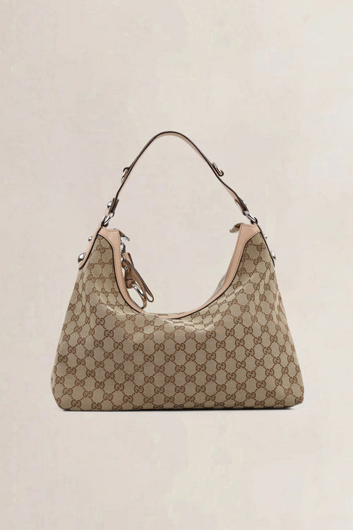 Gucci Charmy Monogram Canvas Shoulder Bag