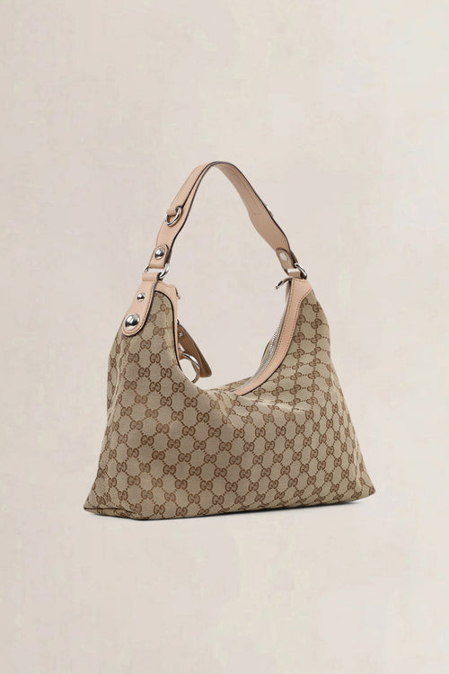 Gucci Charmy Monogram Canvas Shoulder Bag