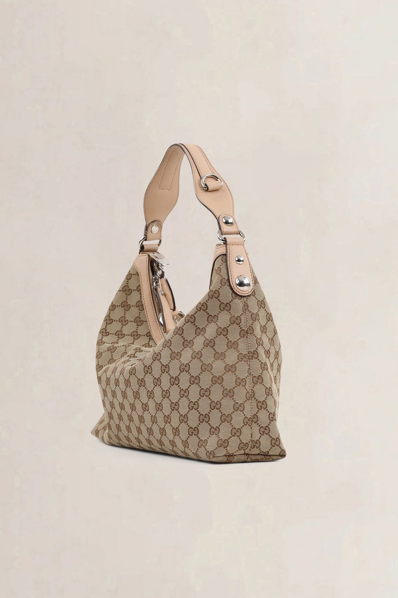 Gucci Charmy Monogram Canvas Shoulder Bag