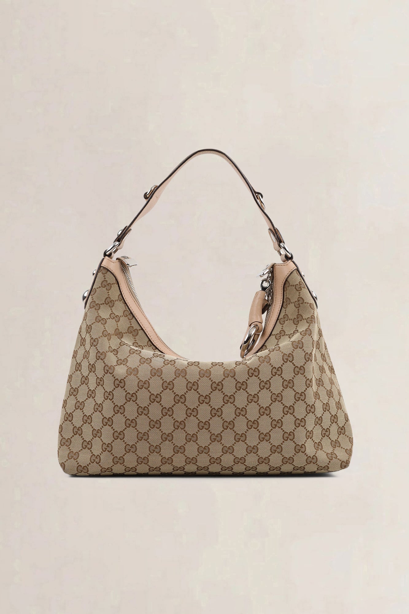 Gucci Charmy Monogram Canvas Shoulder Bag