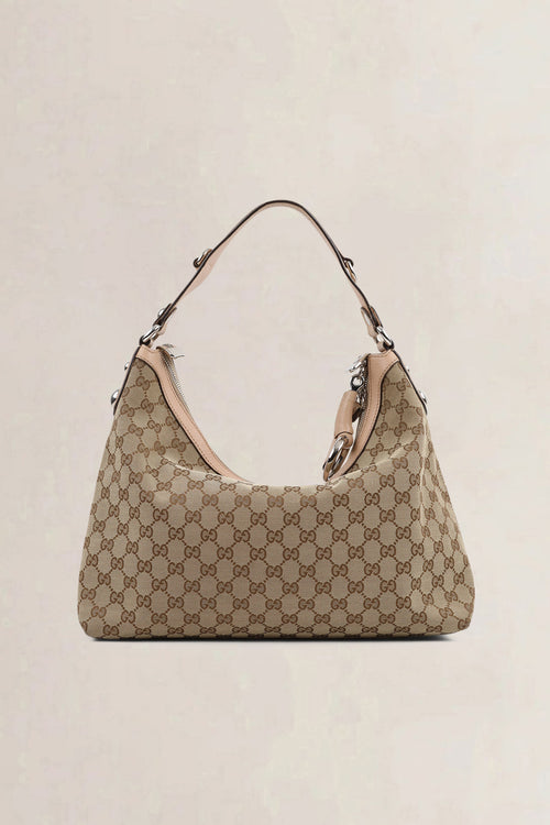 Gucci Charmy Monogram Canvas Shoulder Bag