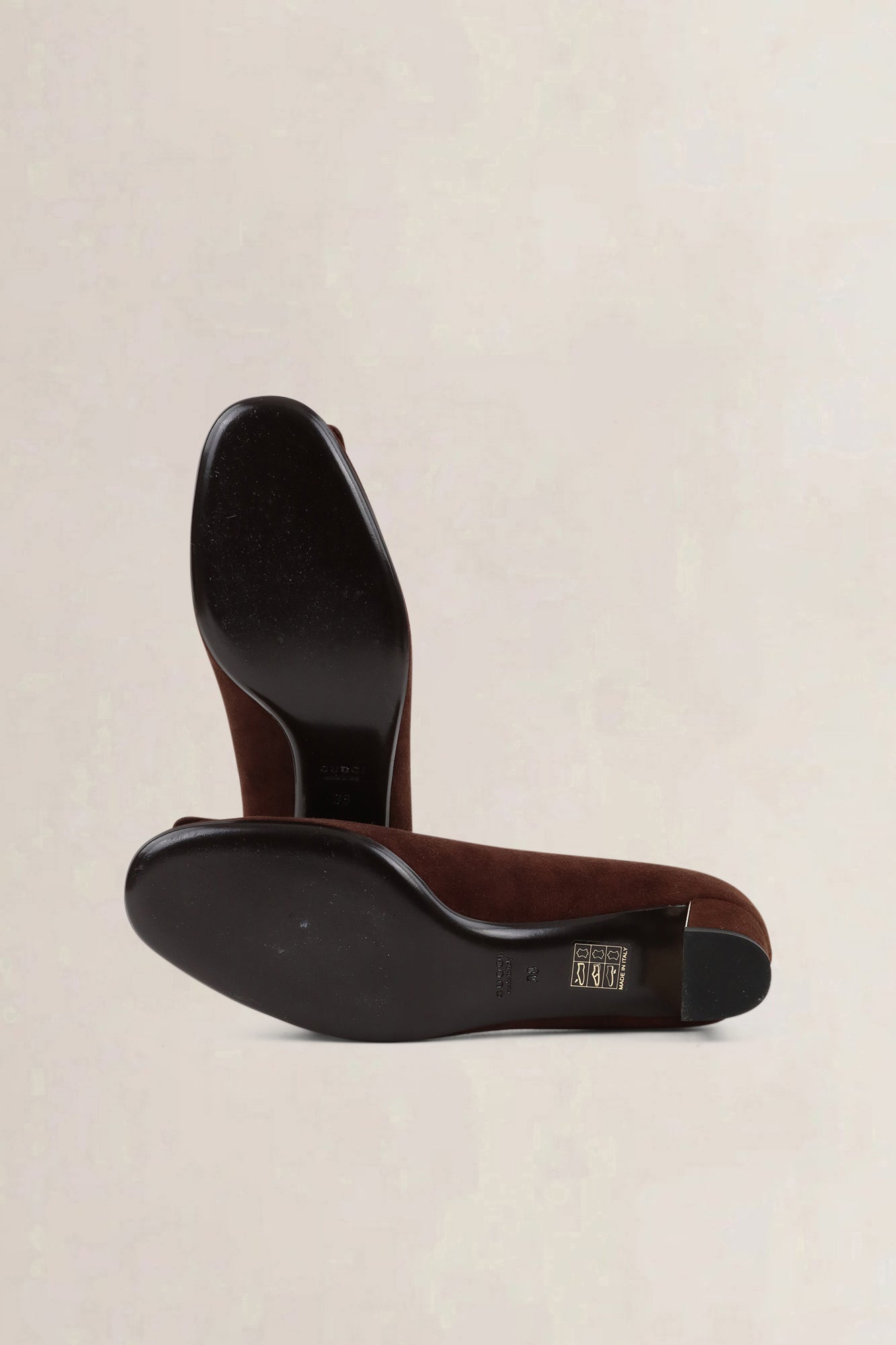 Gucci Brown Suède Shoes