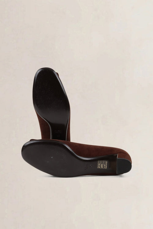 Gucci Brown Suède Shoes