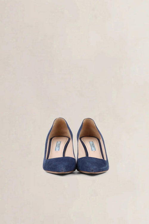 Prada Blue Suède Shoes