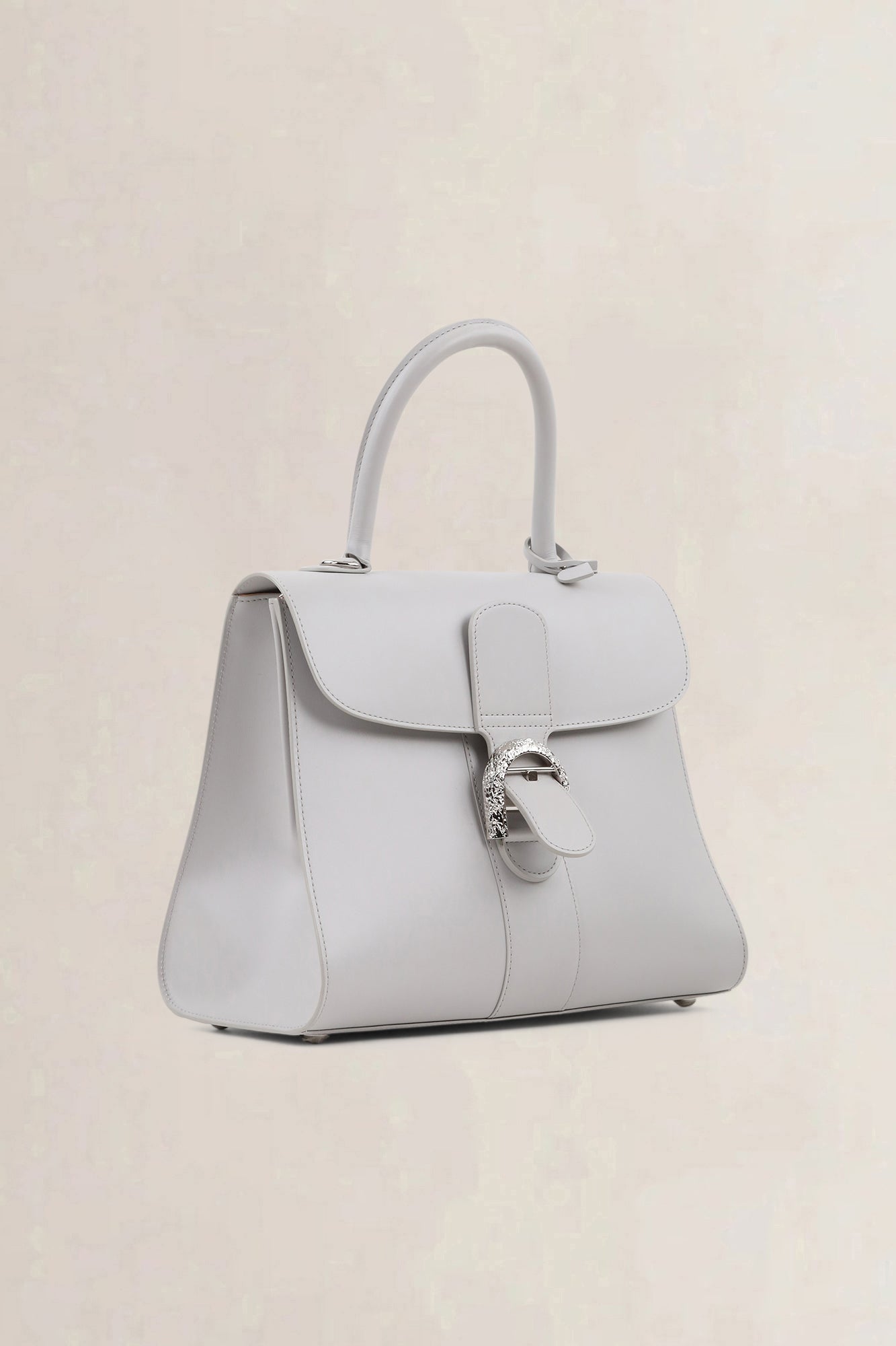 Delvaux Brillant Lin MM Arctic Buckle Crossbody Bag