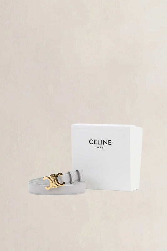Céline Cloudy Grey Triomphe Belt