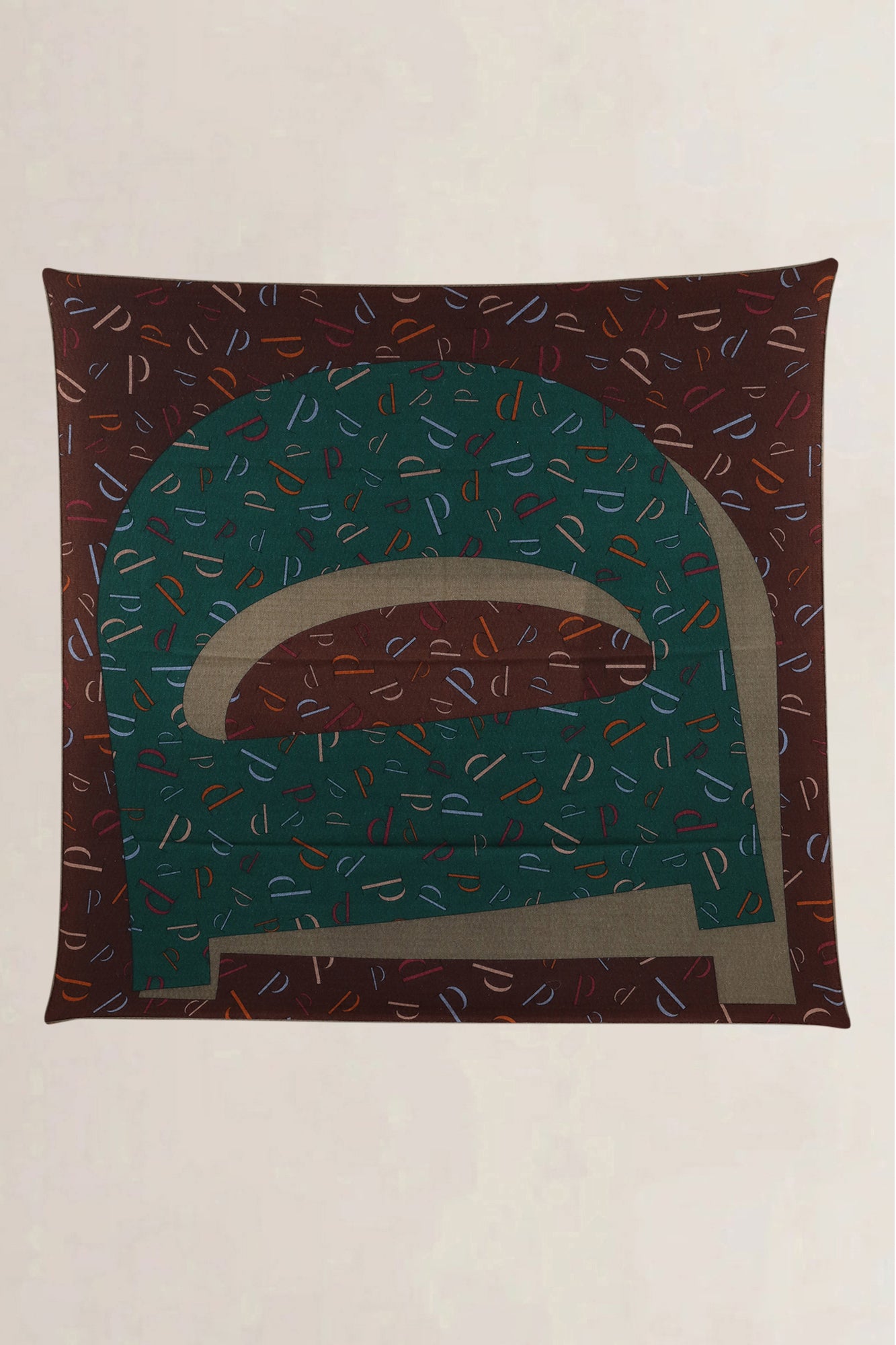 Delvaux Cashmere/Silk Brown Scarf