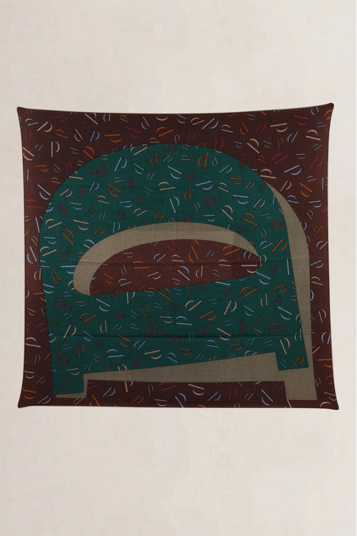 Delvaux Cashmere/Silk Brown Scarf