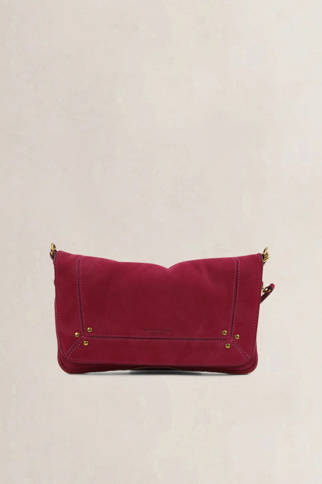 Jérôme Dreyfuss Fuschia Bobi Split Suède Crossbody Bag — preloved NOOS Ghent