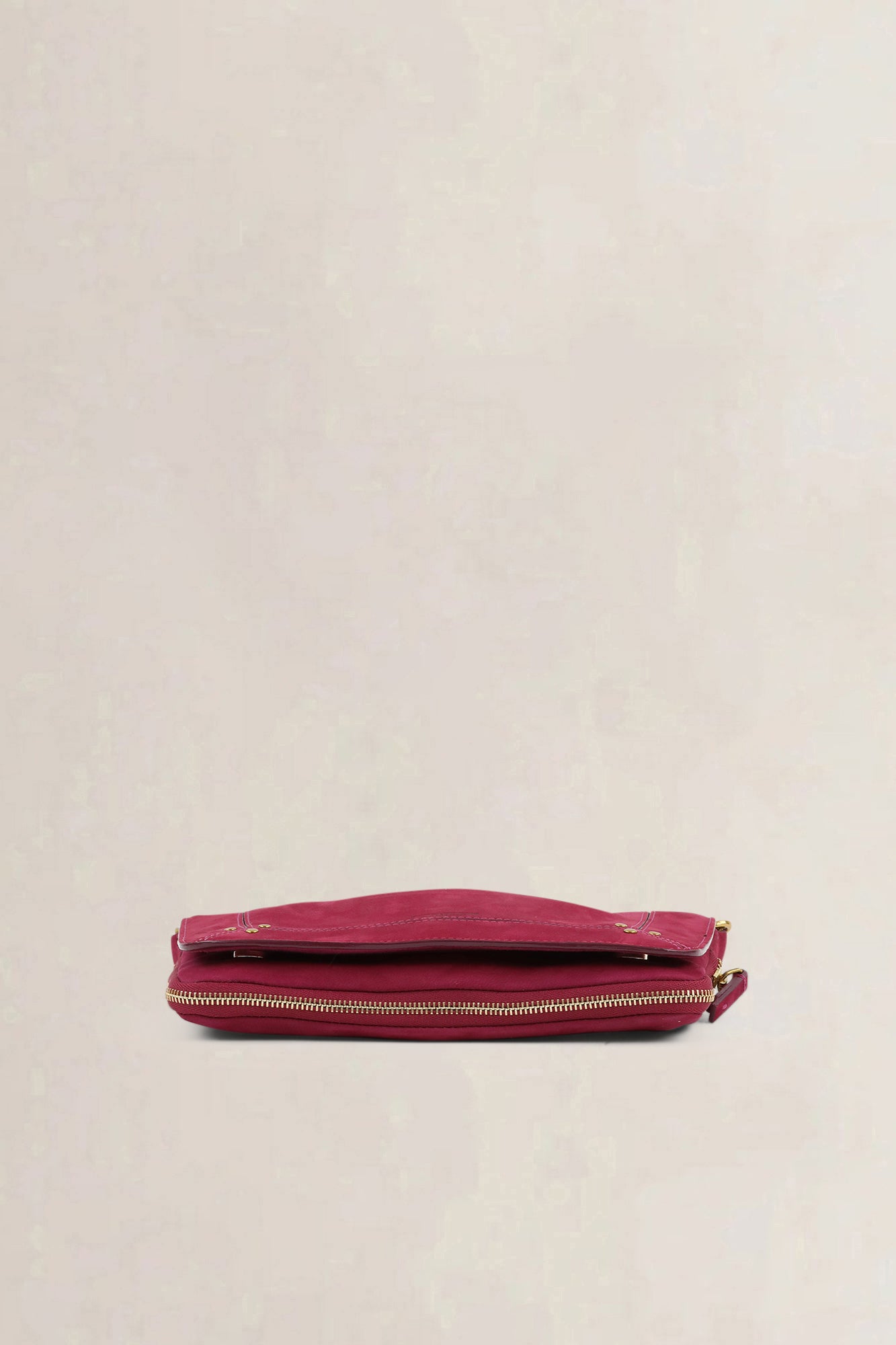 Jérome Dreyfuss Fuschia Bobi Split Suède Crossbody Bag