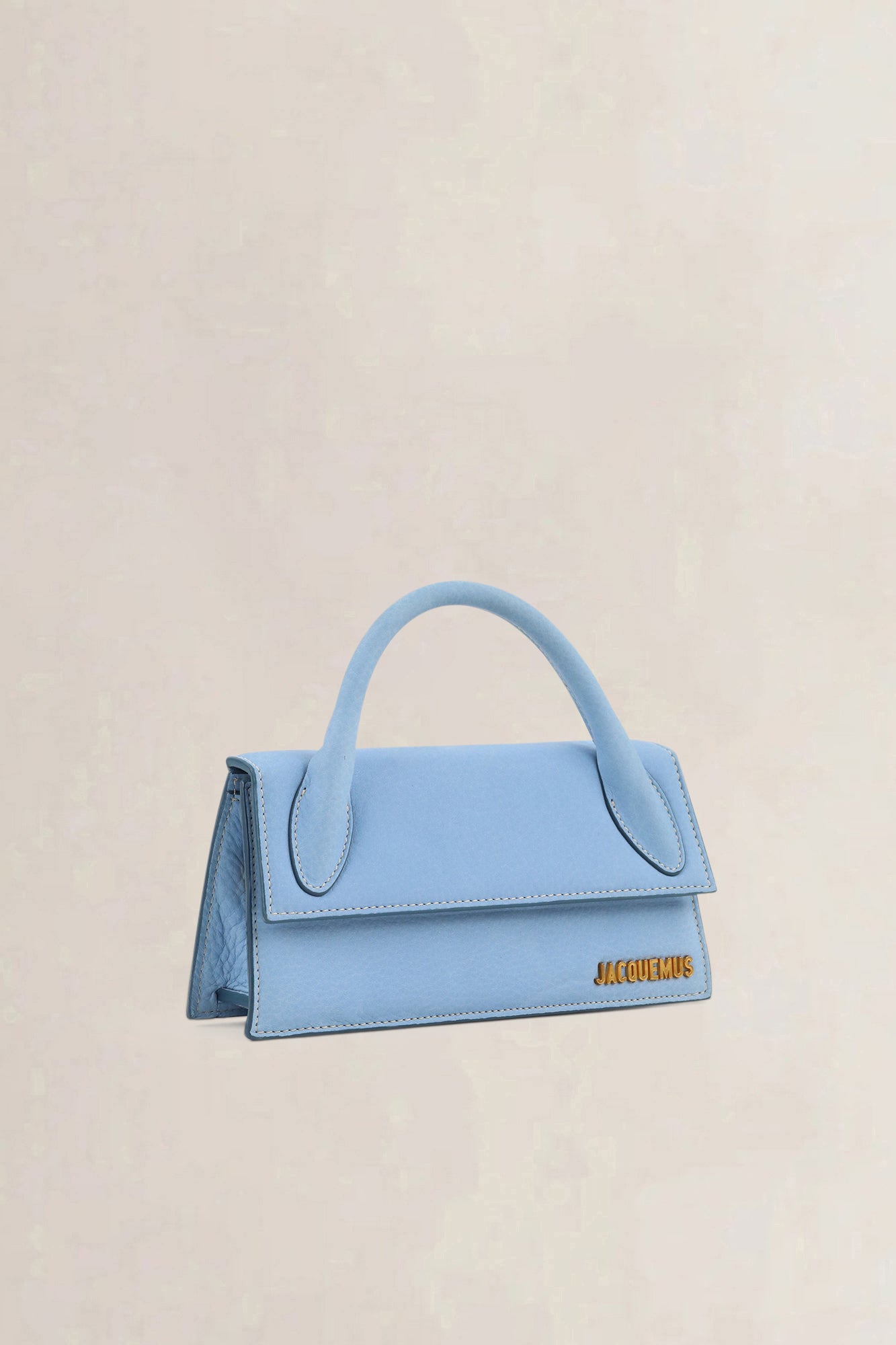 Jacquemus Light Blue Suède Long Bambino Crossbody Bag