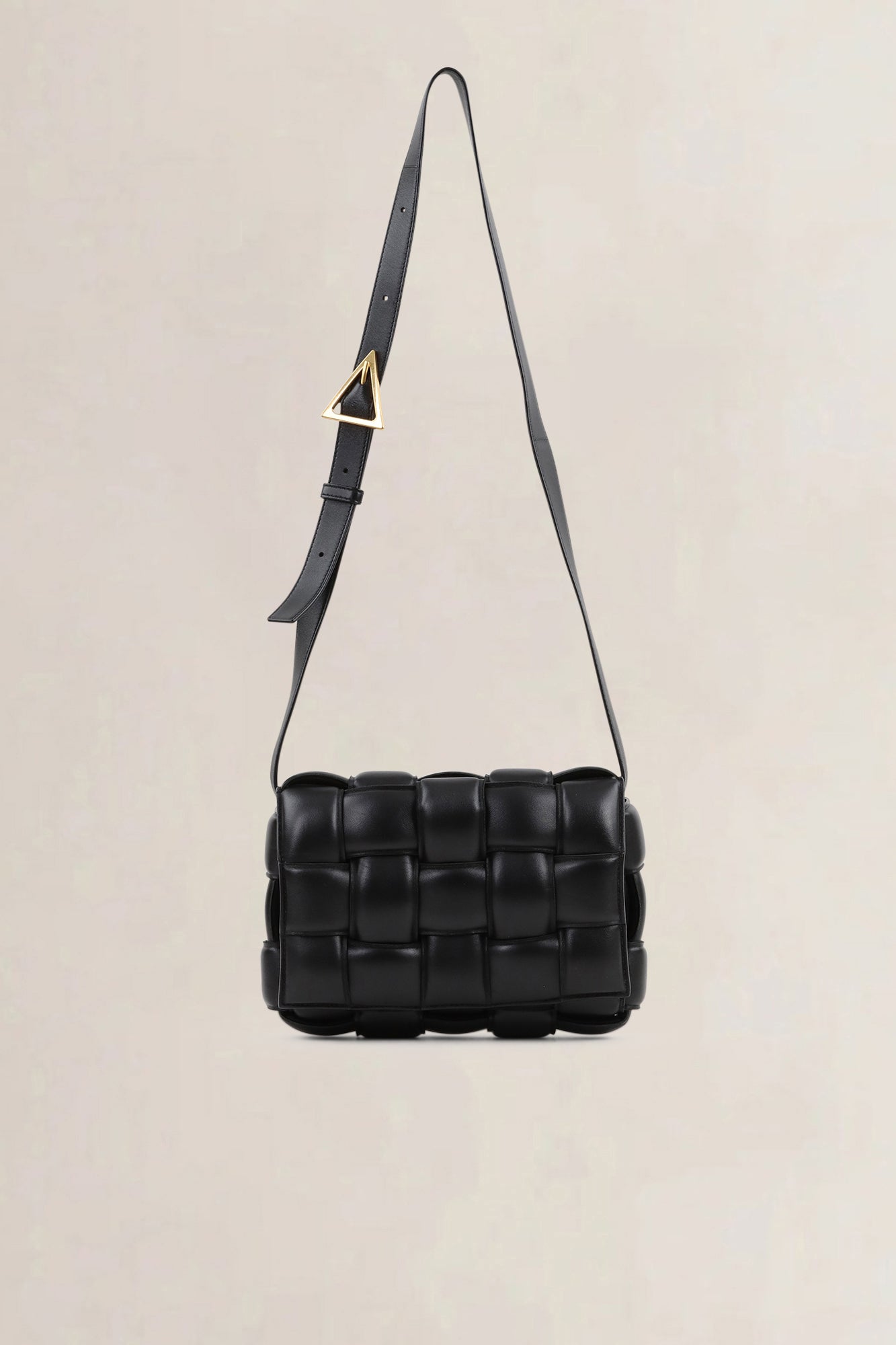 Bottega Veneta Cassette Medium Lamb Black Crossbody Bag