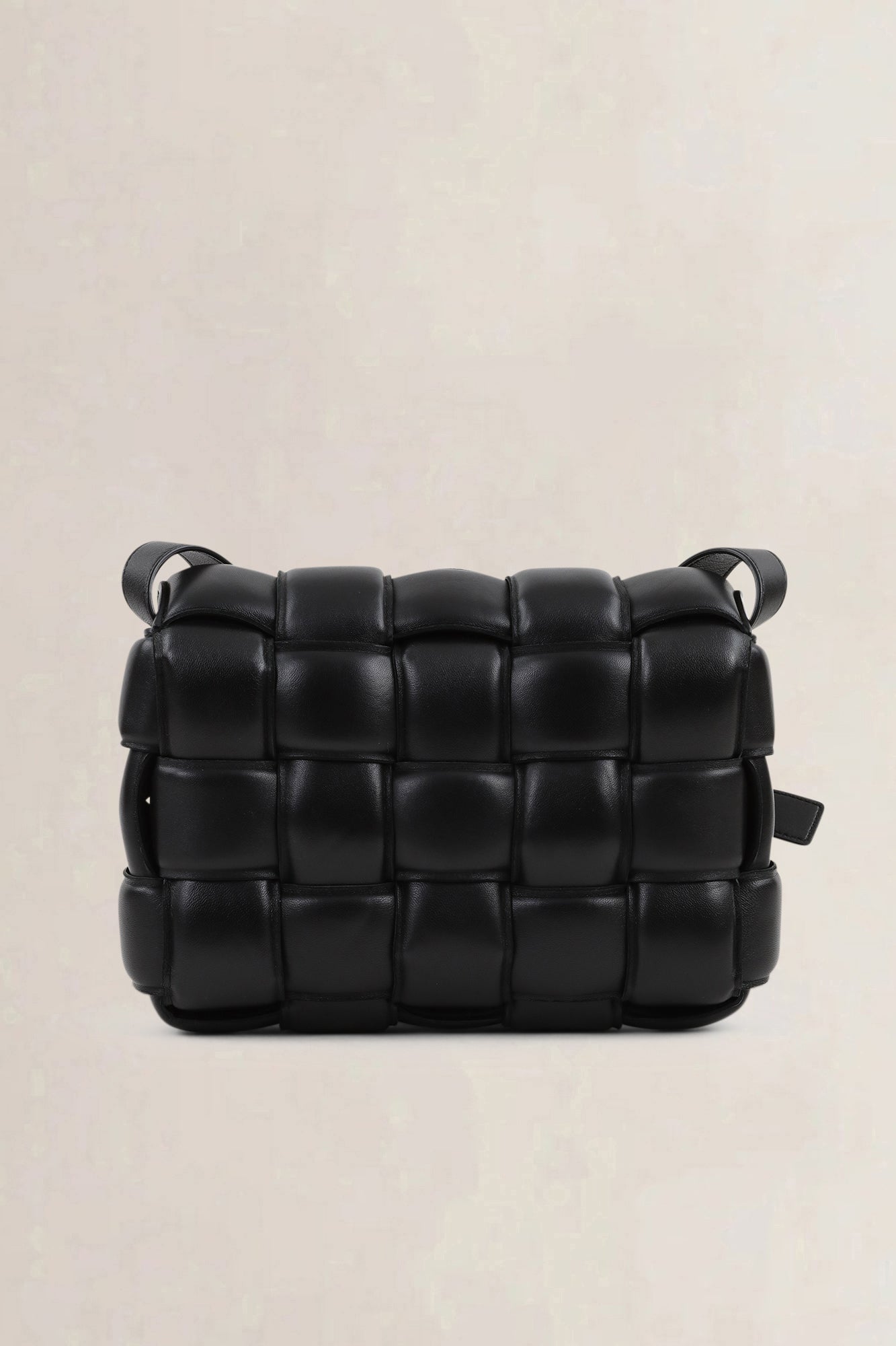 Bottega Veneta Cassette Medium Lamb Black Crossbody Bag