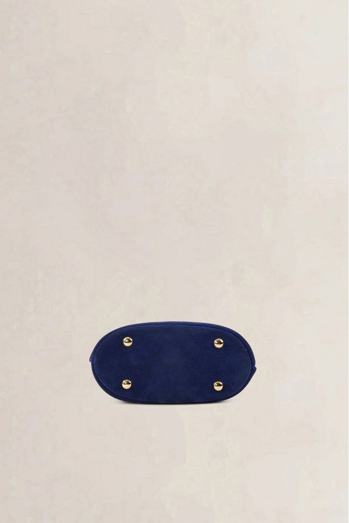 Saint Laurent Vintage Navy Suede Top Handle Bag