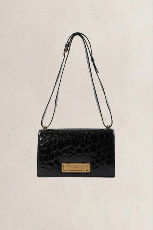 Saint Laurent Black Domino Shoulder Bag