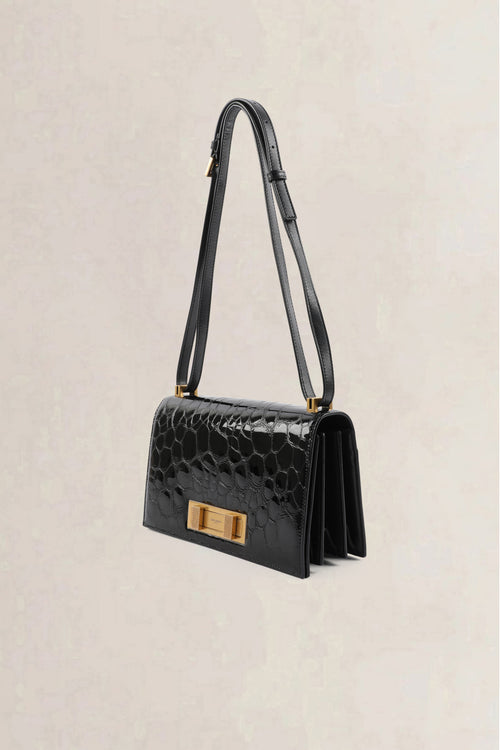 Saint Laurent Black Domino Shoulder Bag