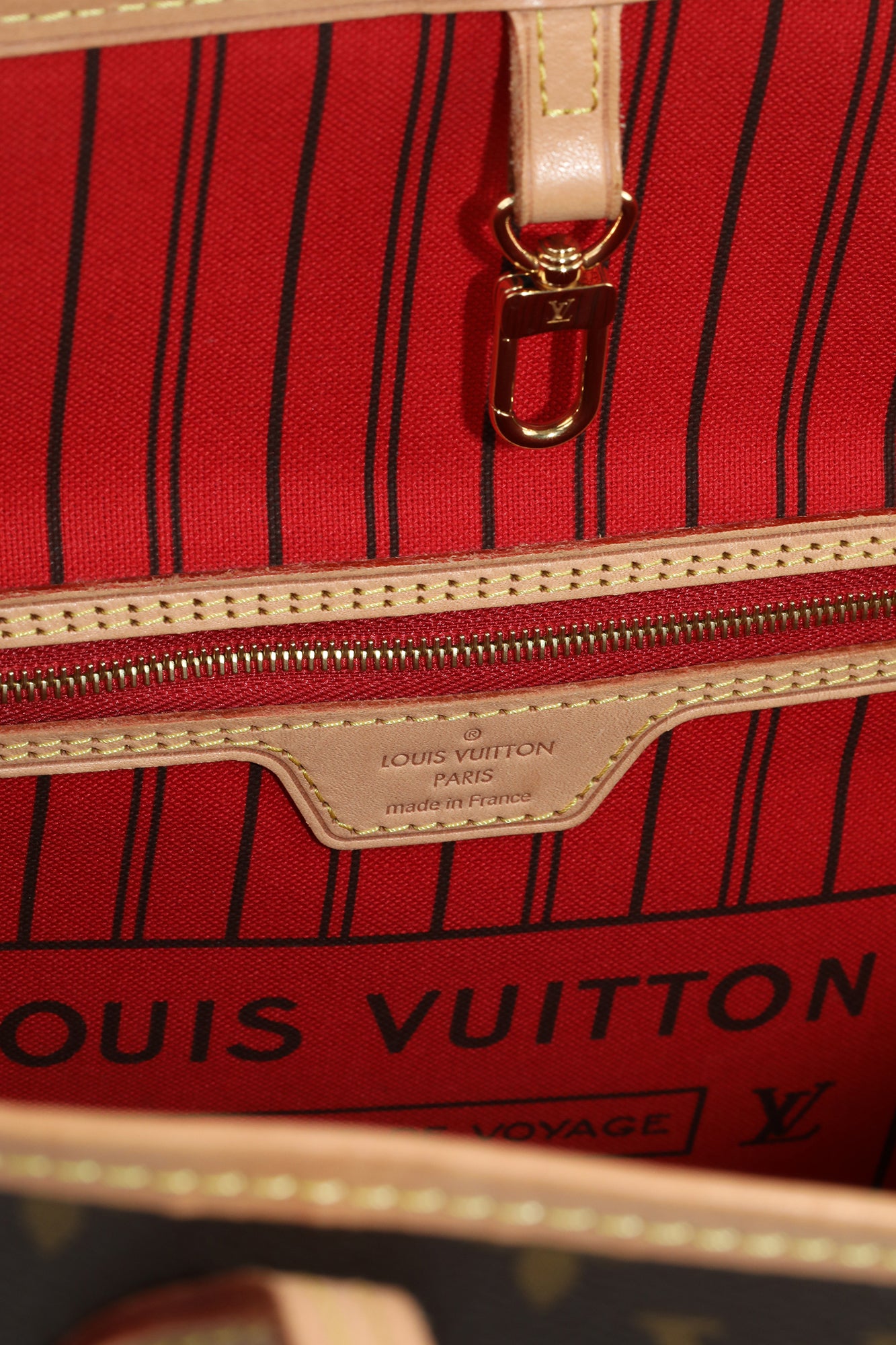 Louis Vuitton Neverfull MM Monogram Cherry Shoulder Bag