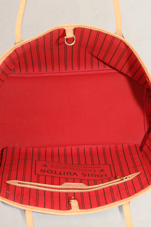 Louis Vuitton Neverfull MM Monogram Cherry Shoulder Bag