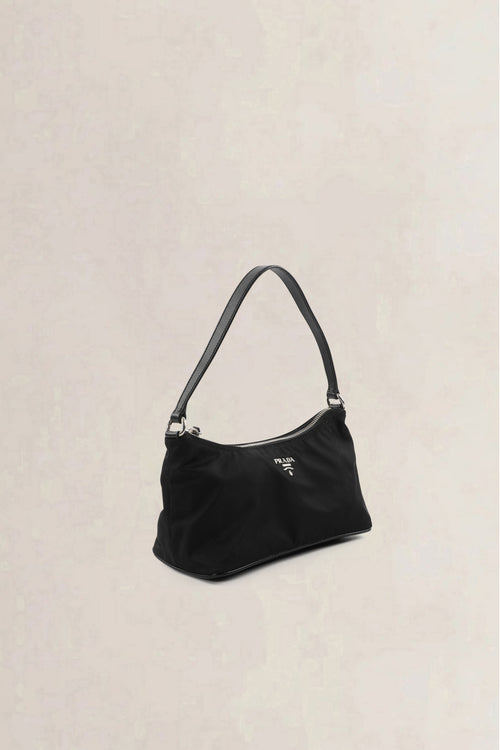 Prada Black Baguette Mini Shoulder Bag