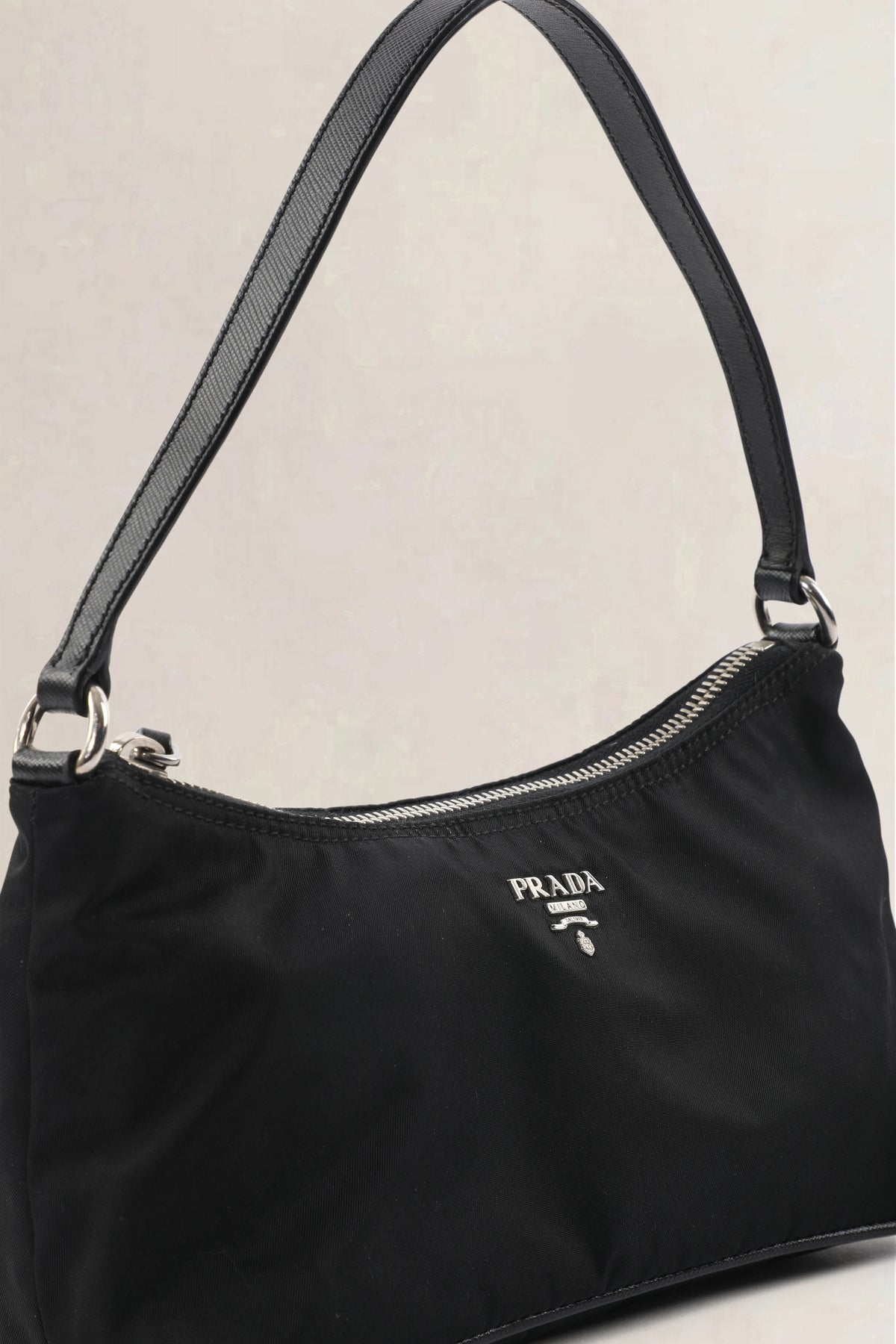 Prada Black Baguette Mini — preloved