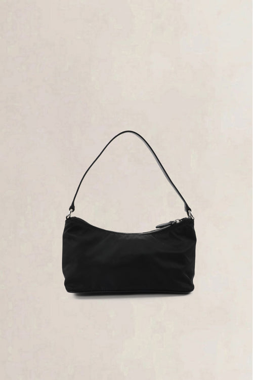 Prada Black Baguette Mini Shoulder Bag