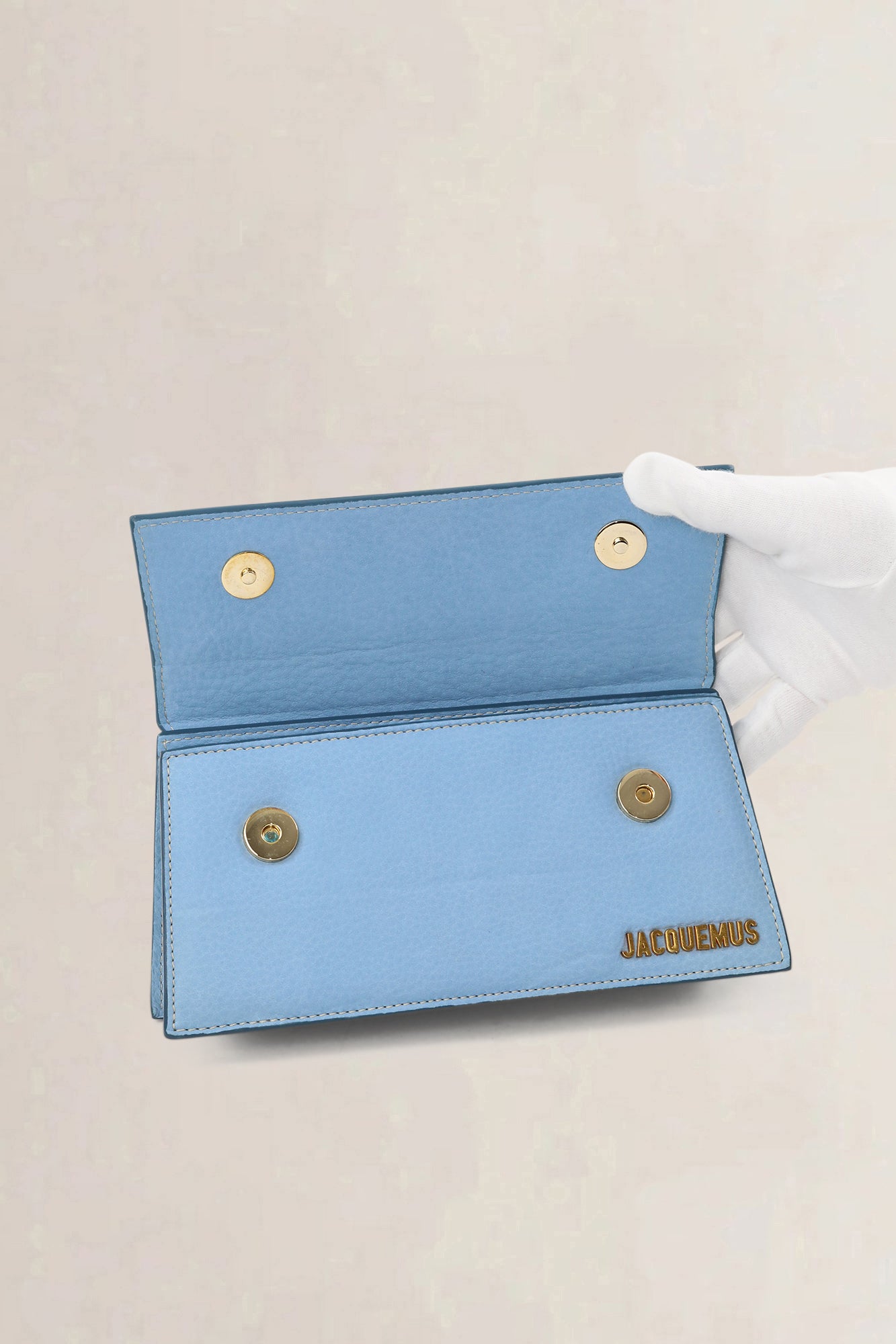 Jacquemus Light Blue Suède Long Bambino — preloved