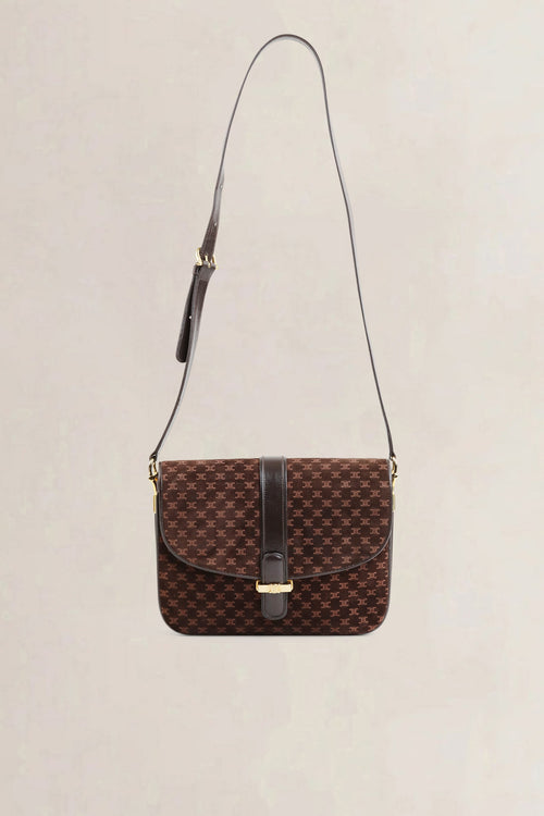 Céline Brown Monogram Crossbody Bag