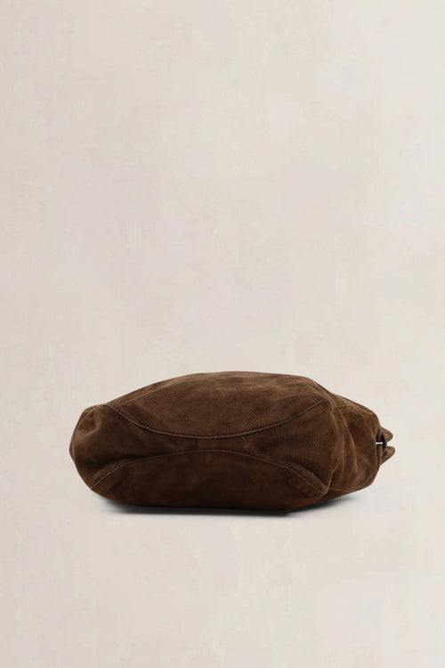 Gucci Brown Suède Top Handle Bag