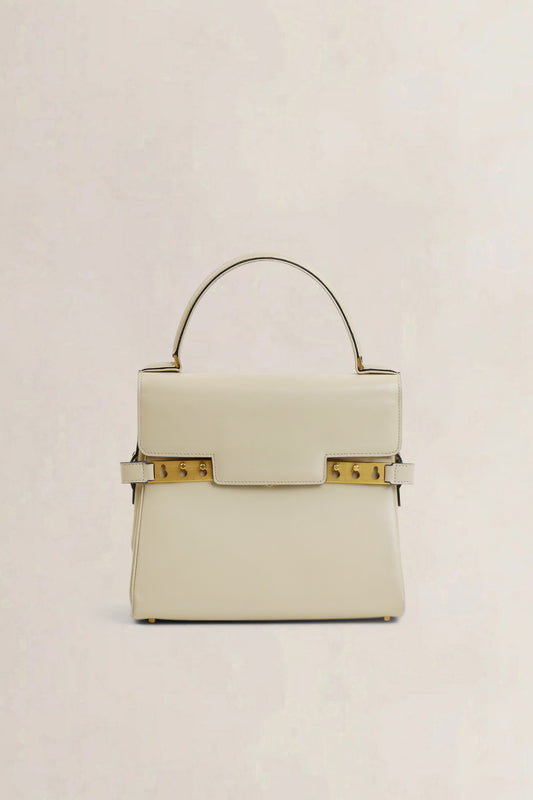 Delvaux Cream Tempête PM Top Handle Bag