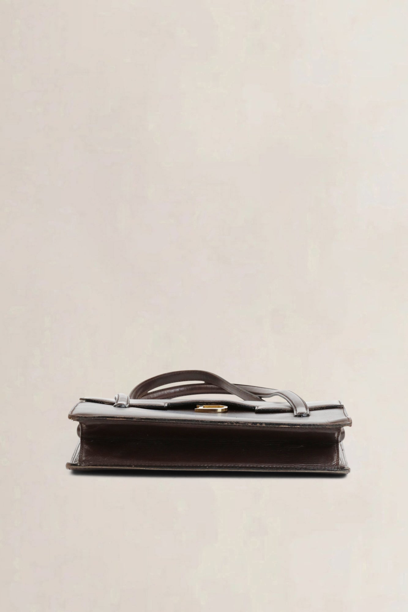 Delvaux Vintage Brown Top Handle Bag