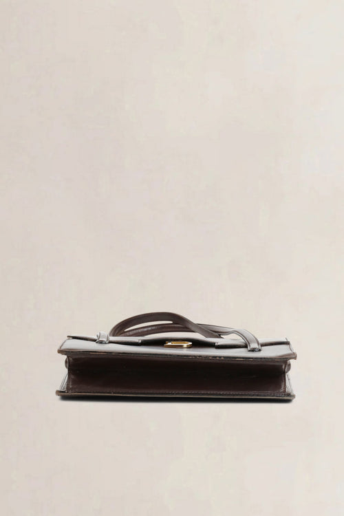 Delvaux Vintage Brown Top Handle Bag