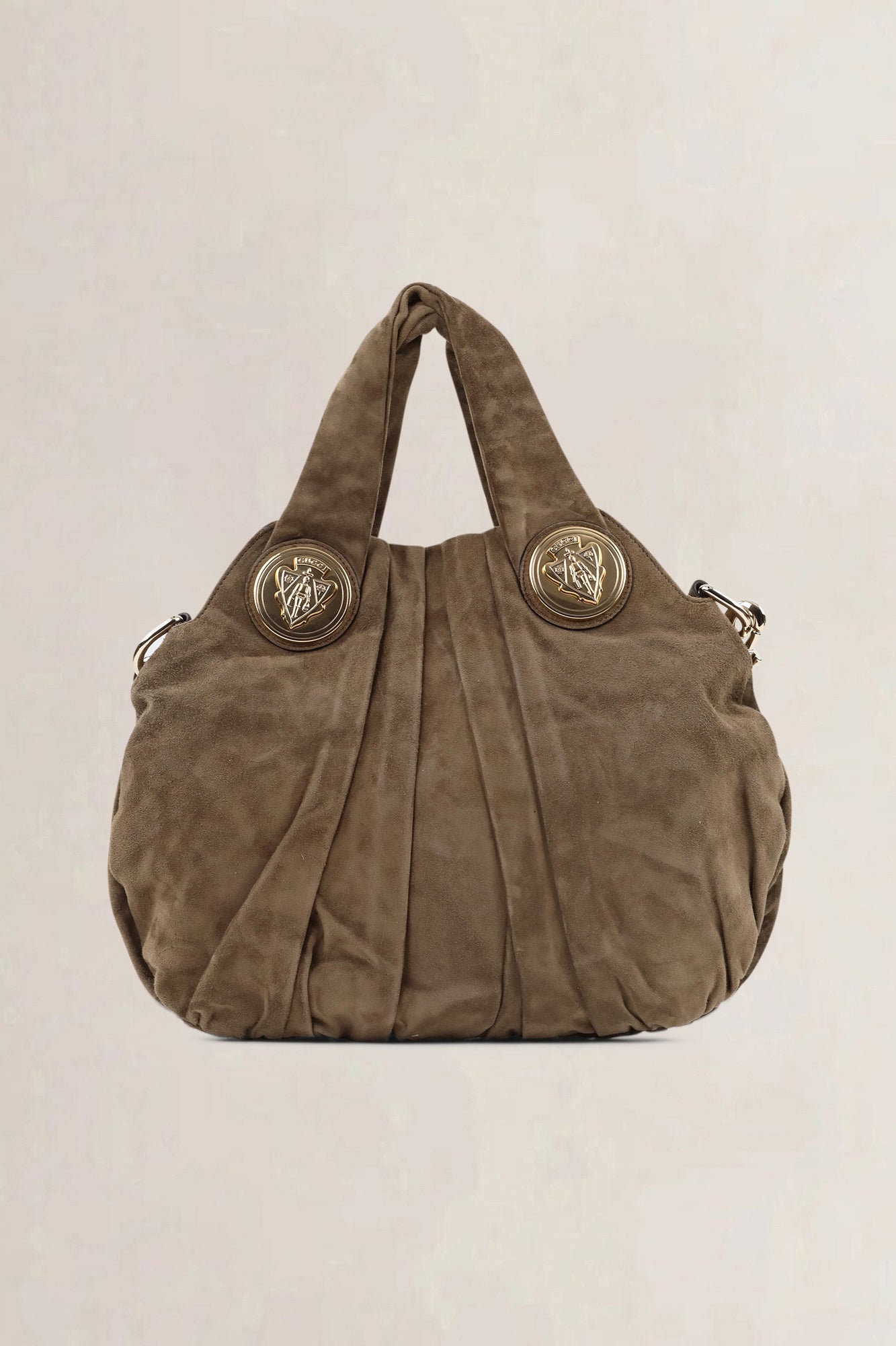 Gucci Khaki Suède Hysteria Hobo Shoulder Bag