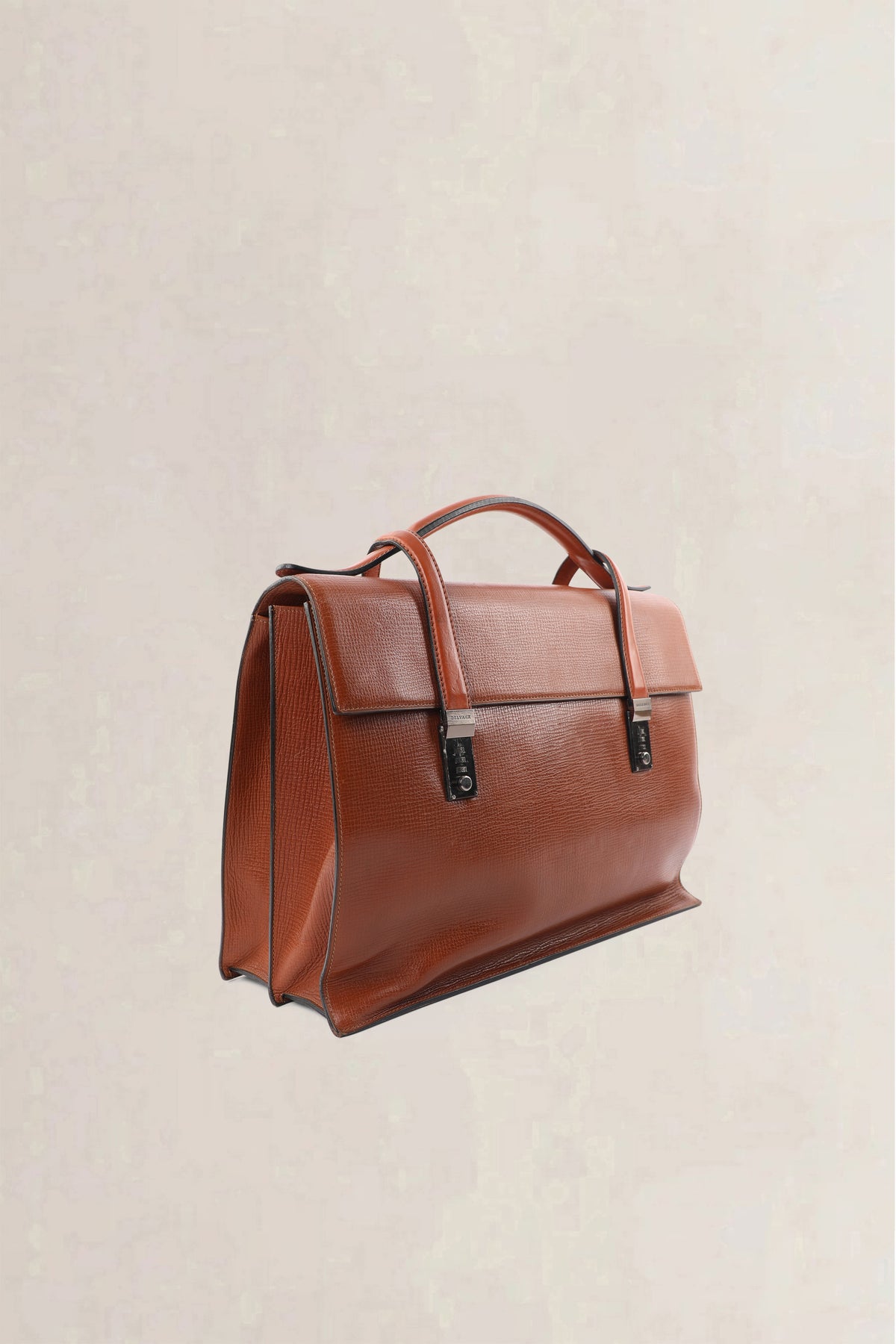 Delvaux Cognac Caractère Briefcase