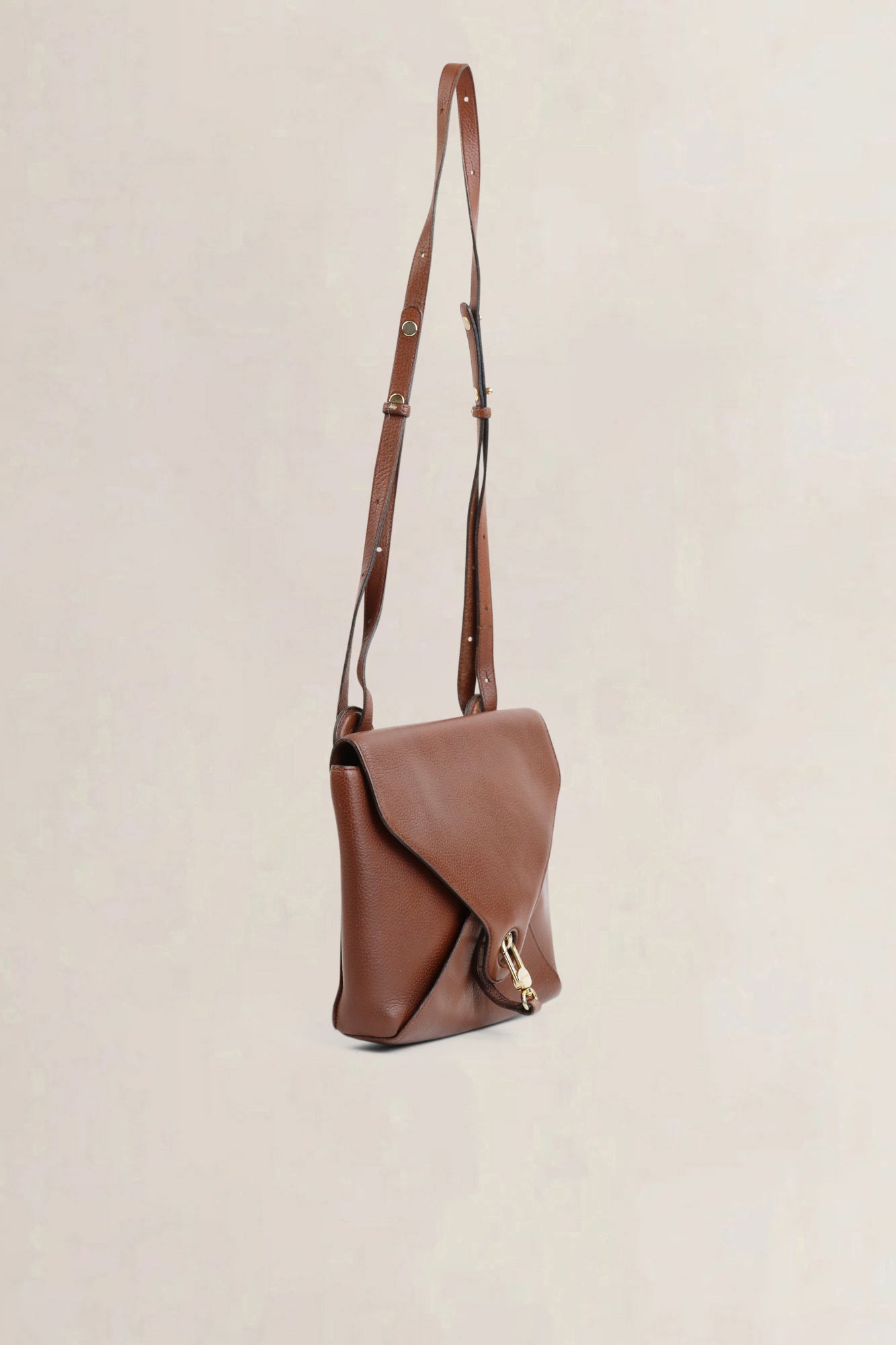 Delvaux Brown Grelon Crossbody Bag