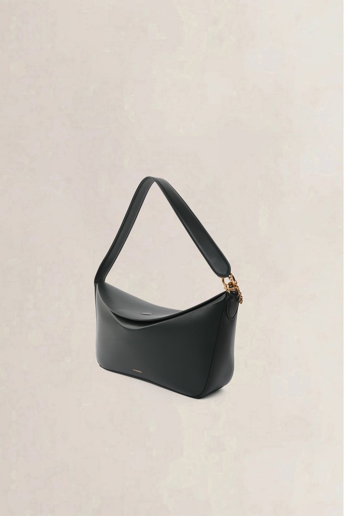 Jil Sander Dark Green Fortune Shoulder Bag