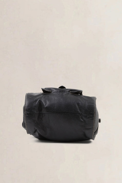 Loewe Black Leather Shoulder Bag