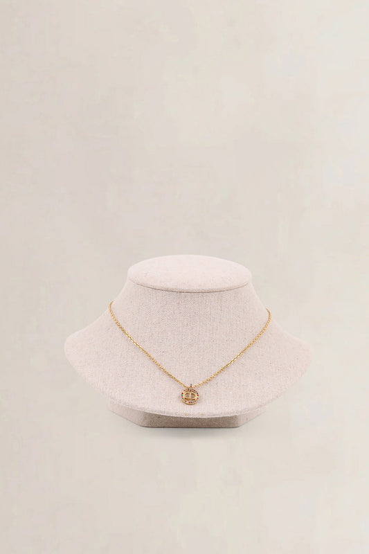 Christian Dior Multicolour CD Logo Necklace